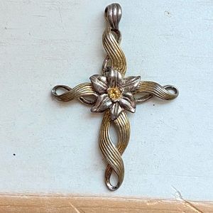 Lenox sterling cross pendant